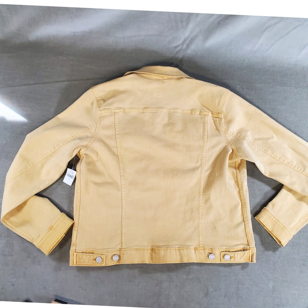 GAP Denim Women Yellow Trucker Jacket NWT Size L 542310-00-1-0003 - Picture 2 of 12